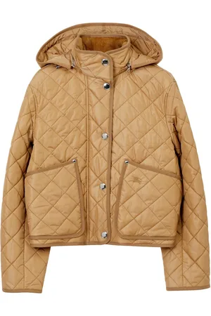 Burberry Diamant-quiltet jakke med hætte