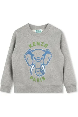Kenzo T-shirt med broderet logo og meleret effekt