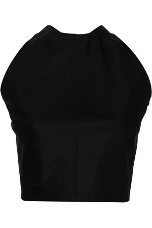 WARDROBE.NYC Drill top med halterneck