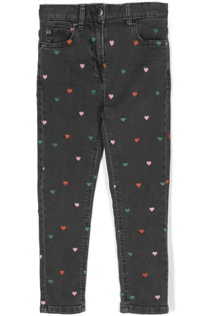 Stella McCartney Jeans med hjertebroderi og lige ben