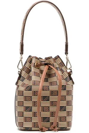 MOREAU Bucket-taske med monogram-print