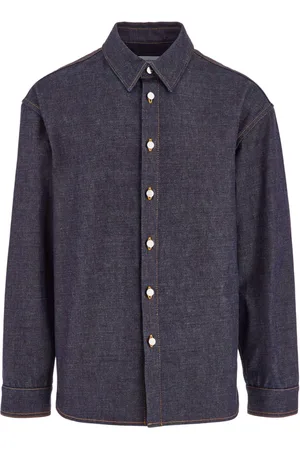 Salvatore Ferragamo Long sleeved denim shirt