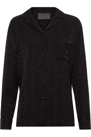Philipp Plein Langærmet skjorte med monogram-mønster