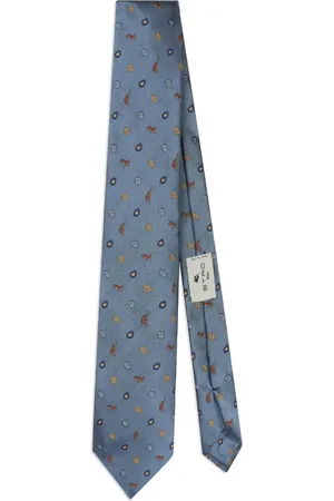 Etro Silkeslips i mønstret jacquard