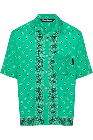 Palm Angels Poplin-skjorte med paisleytryk