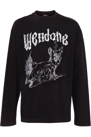 We11 Done T-shirt med bleget effekt
