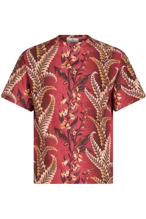 Etro T-shirt med blad-tryk