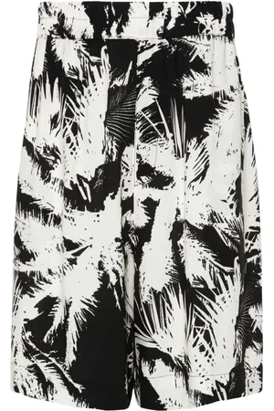 LANEUS Shorts med abstrakt tryk