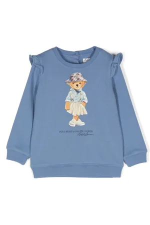 Ralph Lauren Sweatshirt med Polo Bear-tryk
