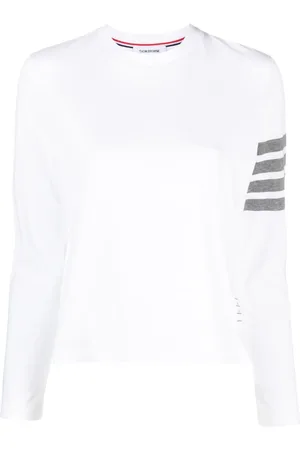 Thom Browne T-shirt med lange ærmer og 4-Bar-striber