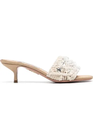 Aquazzura Crystal Cote 50mm mules