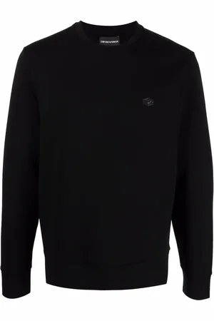 Emporio Armani Sweatshirt med logomærke og rund hals