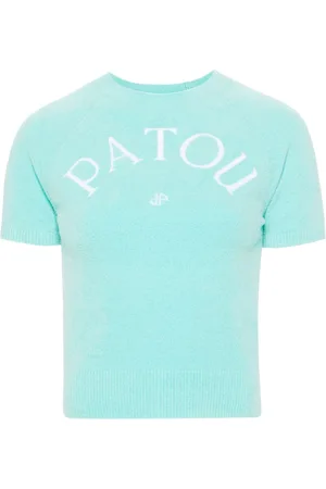 Patou Strikket top med jacquard-logo