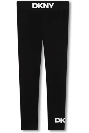 DKNY Strækbare leggings med logobånd i taljen