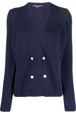 Ralph Lauren Dobbeltradet cardigan med V-hals