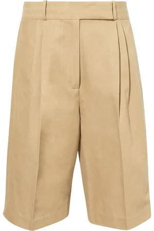 Proenza Schouler Knælange shorts med plisseringer