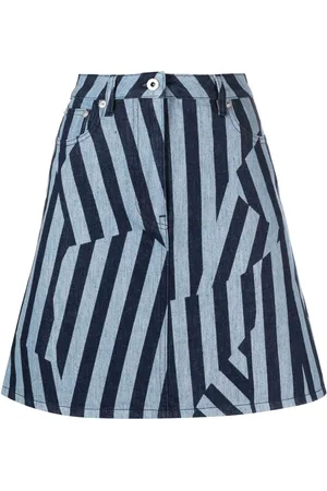 Kenzo Stribet denimnederdel