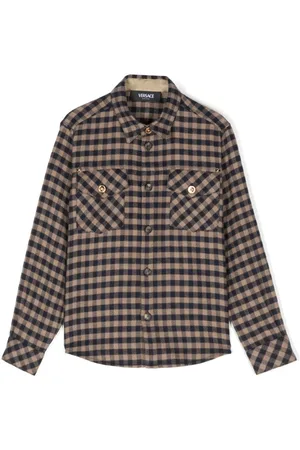 VERSACE Ternet flannelskjorte