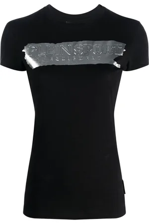Philipp Plein T-shirt med metallisk logotryk