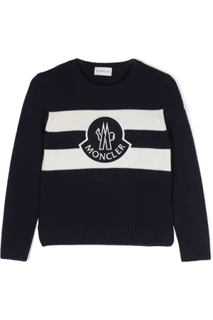 Moncler Striktrøje med broderet logo