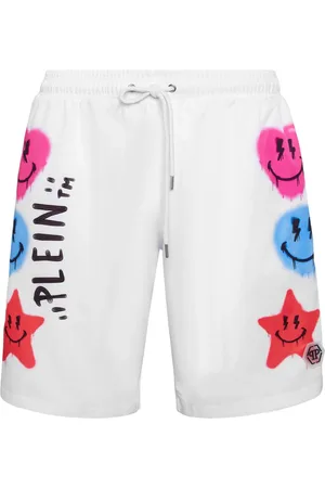 Philipp Plein Badeshorts med grafisk tryk