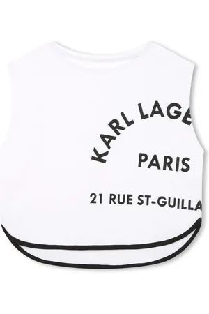 Karl Lagerfeld Top med logotryk