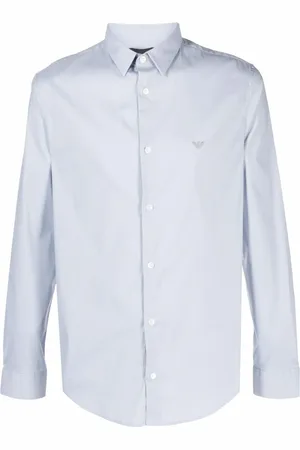 Emporio Armani Langærmet skjorte med broderet logo