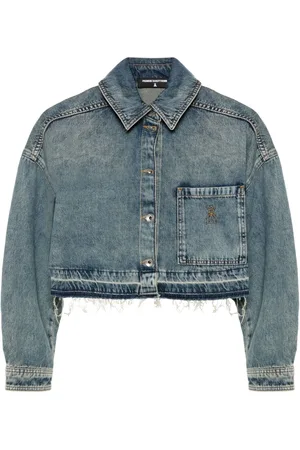 Patrizia Pepe Cropped denimskjorte