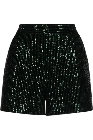 Elie saab Højtaljede shorts med pailletter