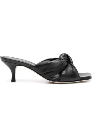 Fabiana Filippi 60mm mules i læder med knudedetalje