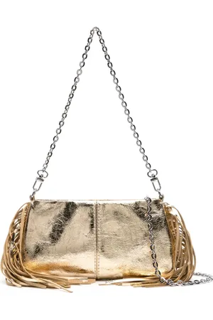 Maje Metallisk Miss M clutch i læder