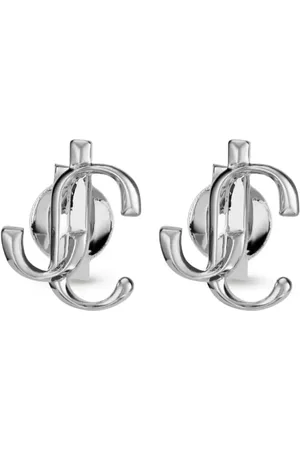 Jimmy Choo Hoop-ørering med logo-bogstaver