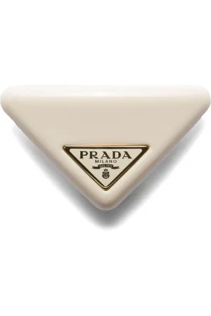 Prada Hårspænde med trekantet logo