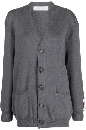 Golden Goose Cardigan i strik med logotryk