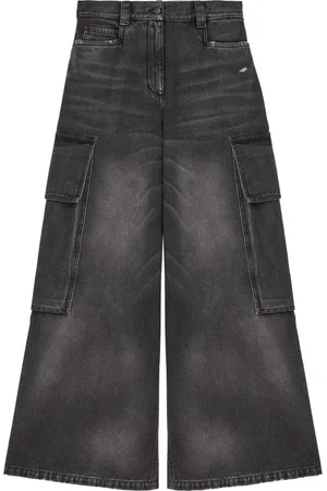 Palm Angels Jeans med lav talje og brede ben
