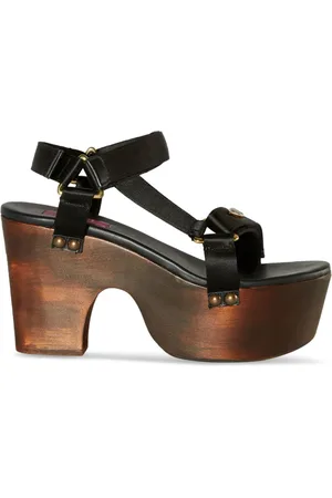 Puccini Crush sandaler med kilehæl og logoplade