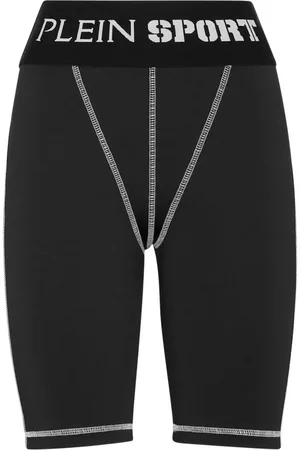 Philipp Plein Højtaljede shorts med logo-taljebånd