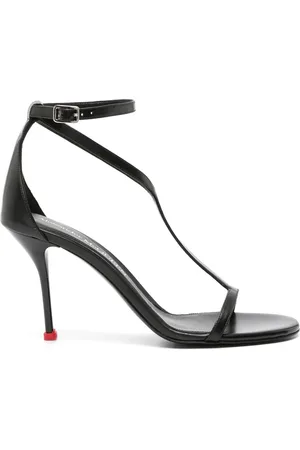 Alexander McQueen Harness 90 mm lædersandaler
