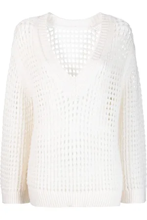 Dorothee Schumacher Sweatshirt i løs strik med V-hals