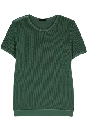 Prada Ribbet T-shirt i bomuld fra 00
