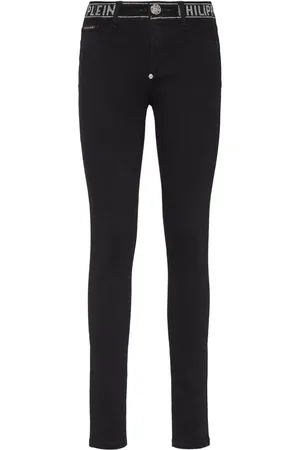 Philipp Plein Strass leggings i strækbar denim