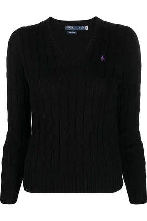 Ralph Lauren Kimberly Polo Pony trøje i kabelstrik