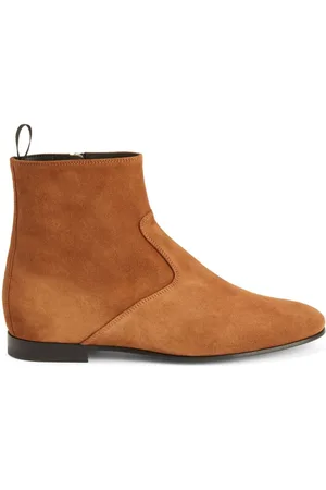 Giuseppe Zanotti Ron ankelstøvler i ruskind med paneler