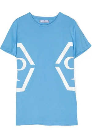 Philipp Plein T-shirt med rund hals og logotryk