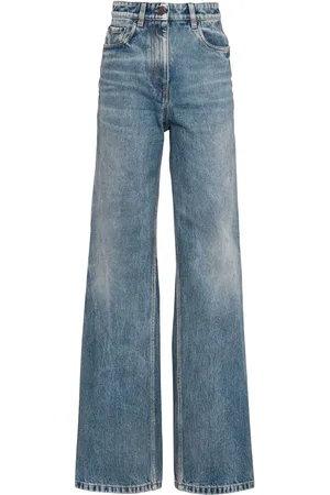 Prada Jeans med lige ben og bleget effekt