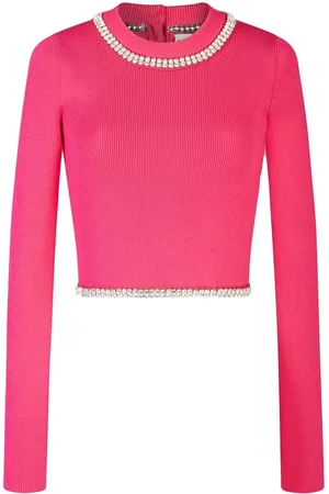 Paco rabanne Ribstrikket cropped top