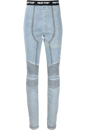 Philipp Plein Leggings med logobånd i taljen