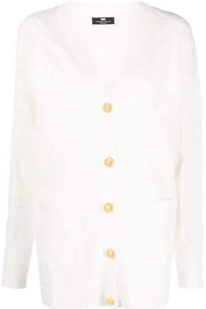 Elisabetta Franchi Logopræget cardigan