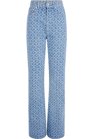 Paco rabanne Mønstrede jeans med lige ben