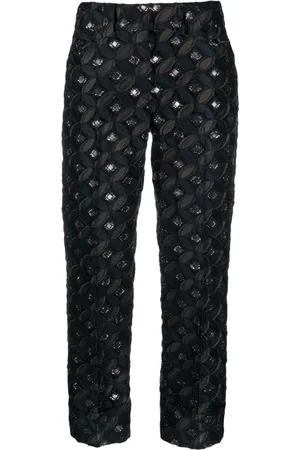 Fabiana Filippi Cropped bukser i mønstret jacquard
